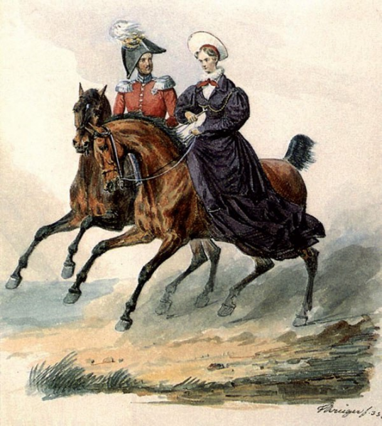 Николай I и Александра Фёдоровна (Франц Крюгер, 1833)